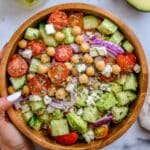 Chickpea Feta and Avocado Salad Recipe
