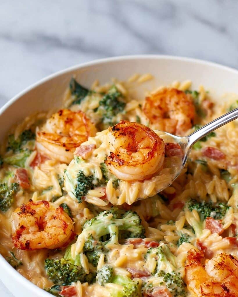 Prawn Orzo with Sun-Dried Tomatoes Recipe
