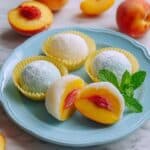 Whole Peach Mochi Recipe (Soft & Chewy) Recipe