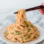 Creamy Peanut Butter Noodles Recipe
