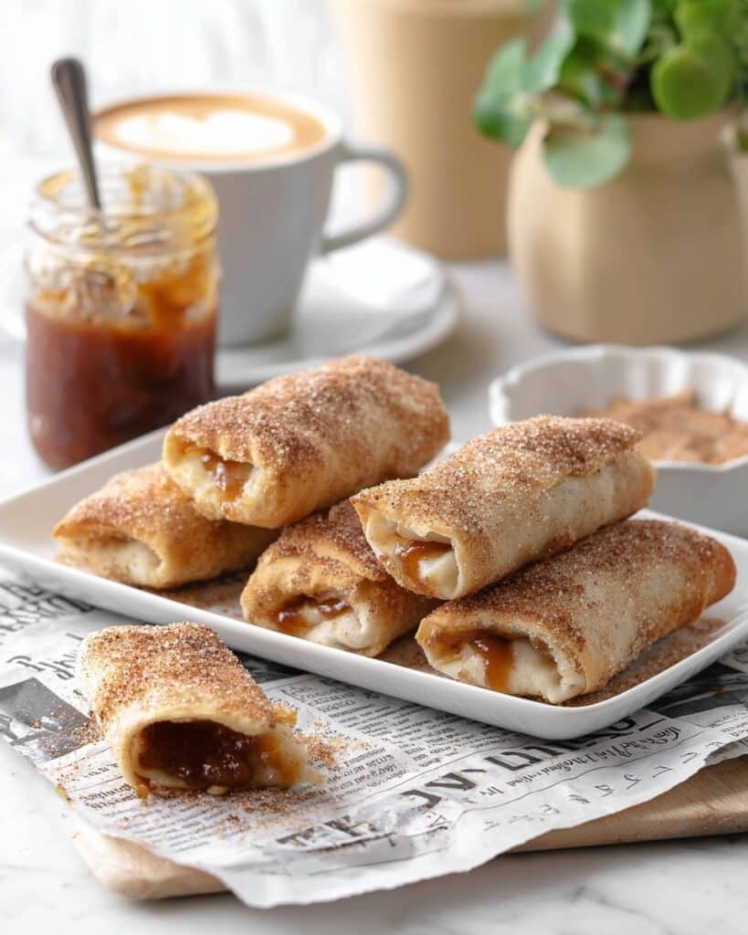 Homemade Air Fryer Cherry Cheesecake Egg Rolls Recipe