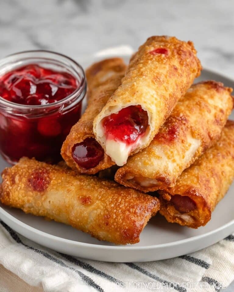 Cherry Cheesecake Egg Rolls Recipe
