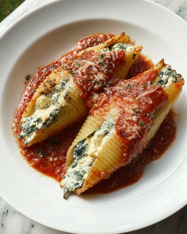 Spinach and Cheese Manicotti Recipe