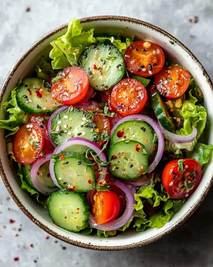 Fresh Garden Salad with Apple Cider Vinaigrette Recipe