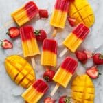 Strawberry Mango Popsicles Recipe