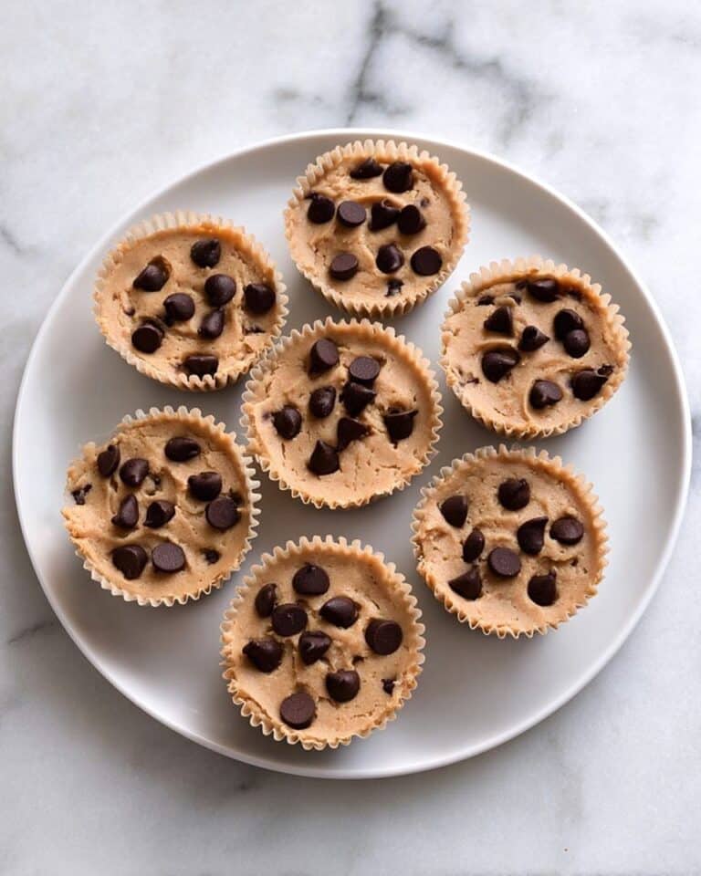 Four Ingredient Peanut Butter Banana Cookie Dough Fudge Cups Recipe
