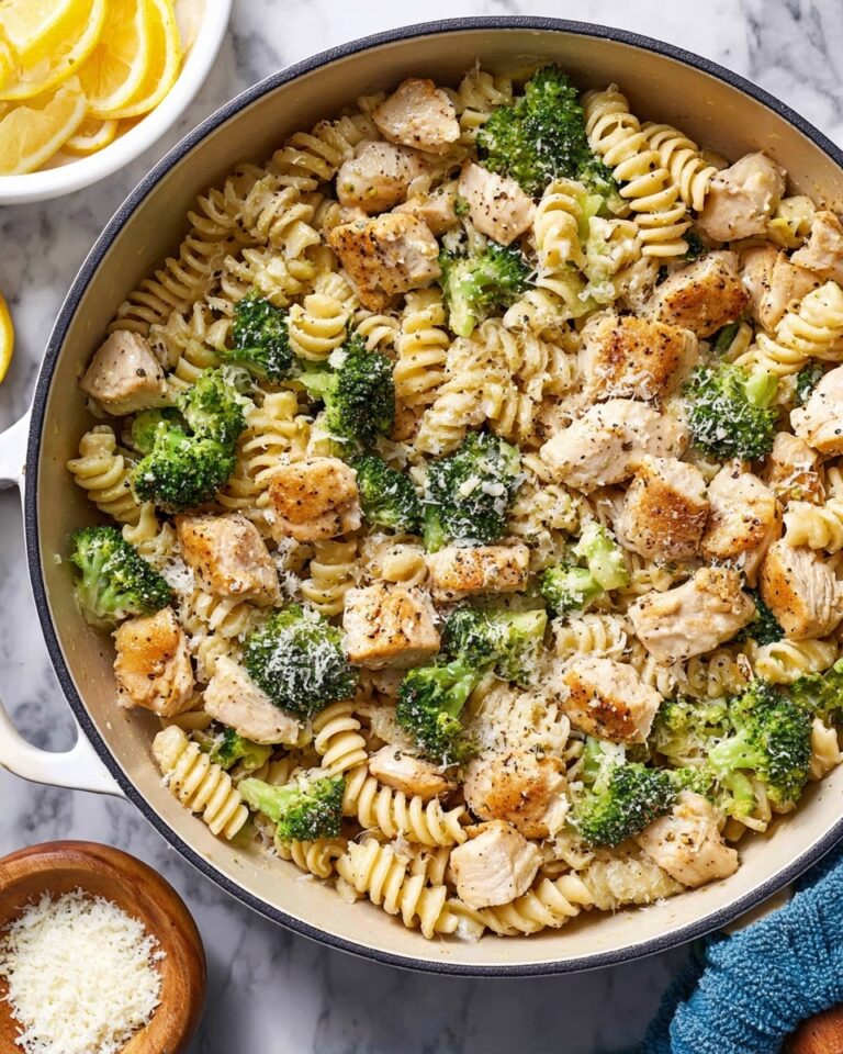 Creamy Chicken and Broccoli Pasta with Lemon Zest Recipe