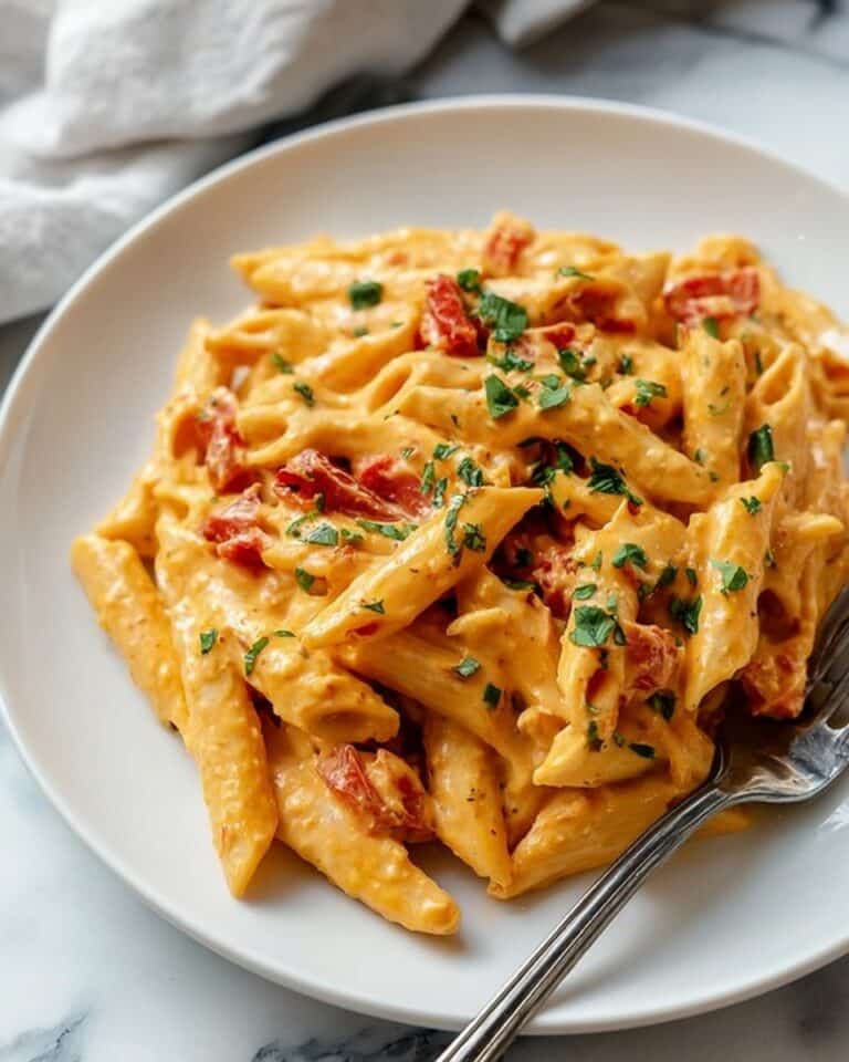 Buffalo Chicken Pasta with Cream Cheese and Cheddar Recipe