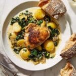 Chicken and Potatoes with Garlic Parmesan Cream Sauce Recipe