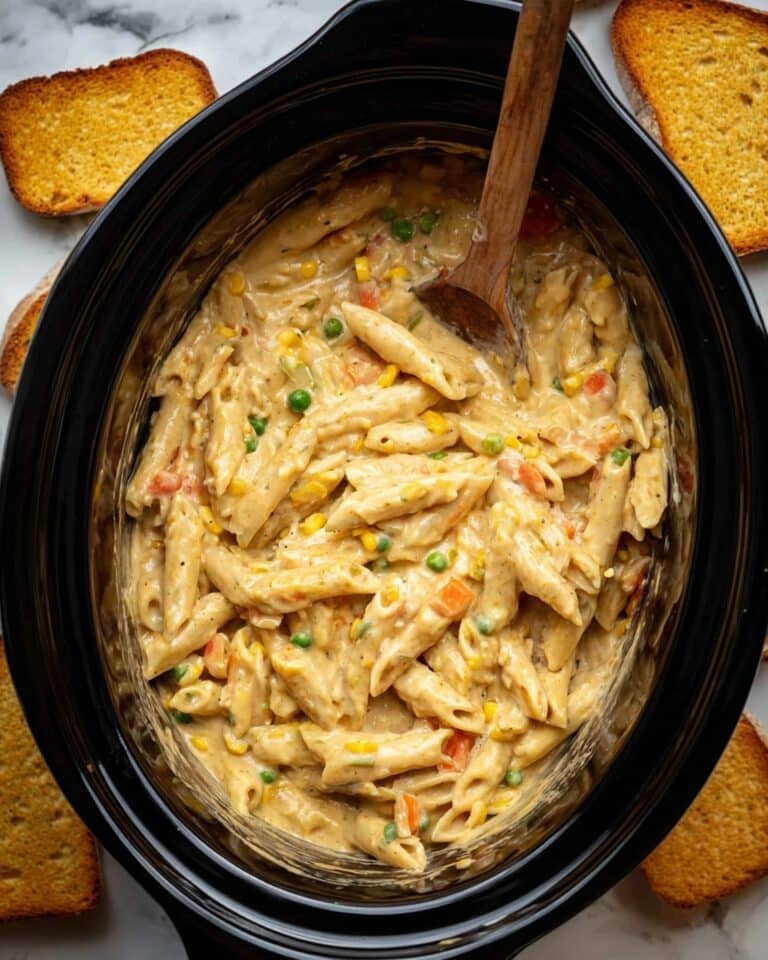 Crock Pot Chicken Pot Pie Pasta Recipe
