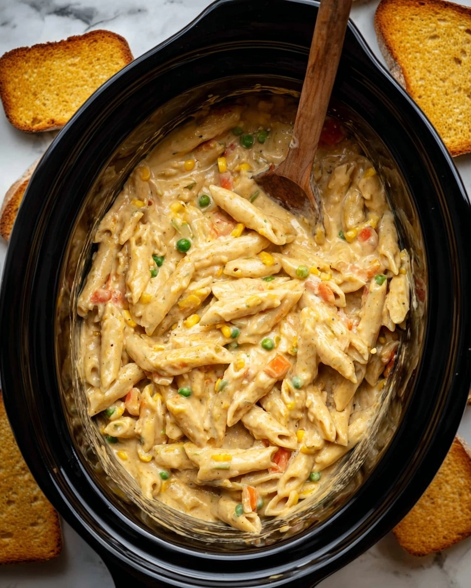 Crock Pot Chicken Pot Pie Pasta Recipe
