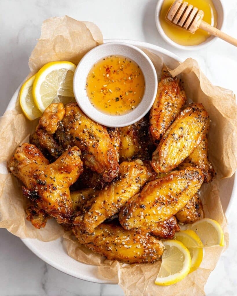 Honey Lemon Pepper Wings Recipe