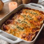 Lentil Enchiladas with Cheddar and Sour Cream Recipe