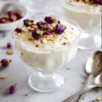 Lebanese Rice Pudding (Riz Bi Haleeb) with Rose Water, Orange Blossom, and Nut Toppings Recipe