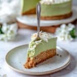 Creamy Matcha Cashew Cheesecake with Coconut Cream Recipe