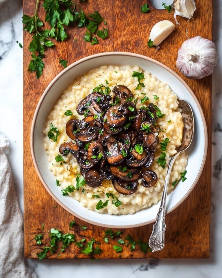 30-Minute Creamy Vegan Mushroom Risotto Recipe