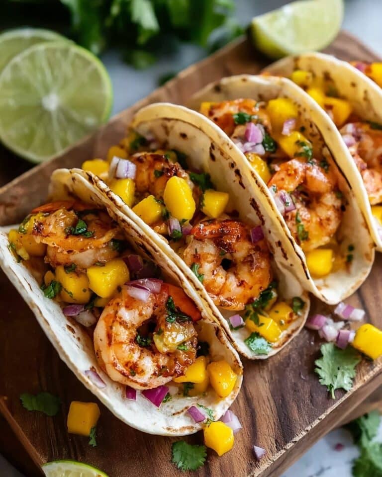 Spicy Shrimp Tacos with Mango Salsa Recipe