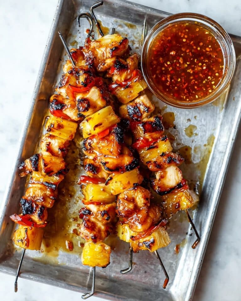 BBQ Pineapple Chicken Kabobs Recipe