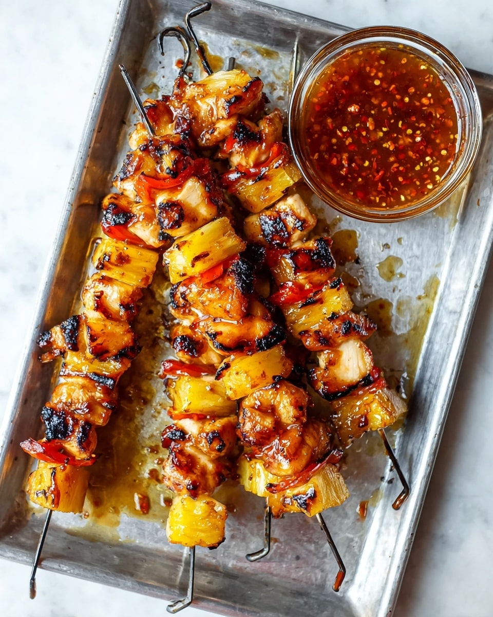 BBQ Pineapple Chicken Kabobs Recipe