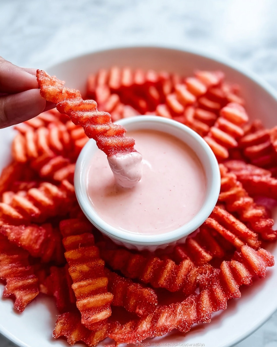 Watermelon Fries with Vanilla Yogurt Dip Recipe