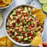 Avocado Salsa Shrimp Salad Recipe