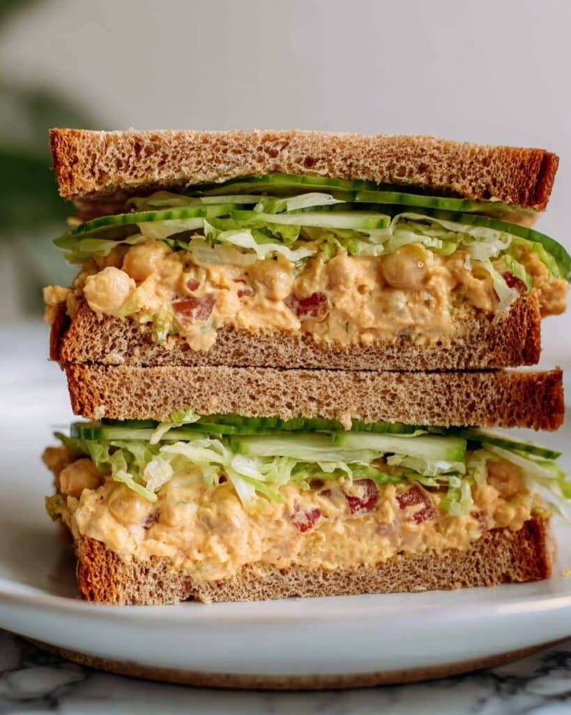 Buffalo Chickpea Salad Sandwich Recipe