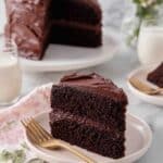 Decadent Homemade Chocolate Cake with Rich Buttercream Frosting Recipe