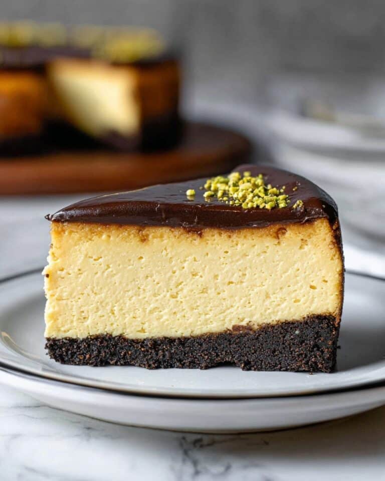 Chocolate Pistachio Cheesecake (Dubai Style) Recipe