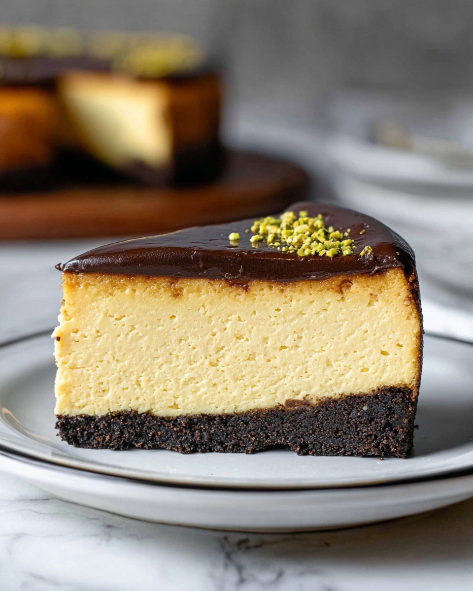 Chocolate Pistachio Cheesecake (Dubai Style) Recipe