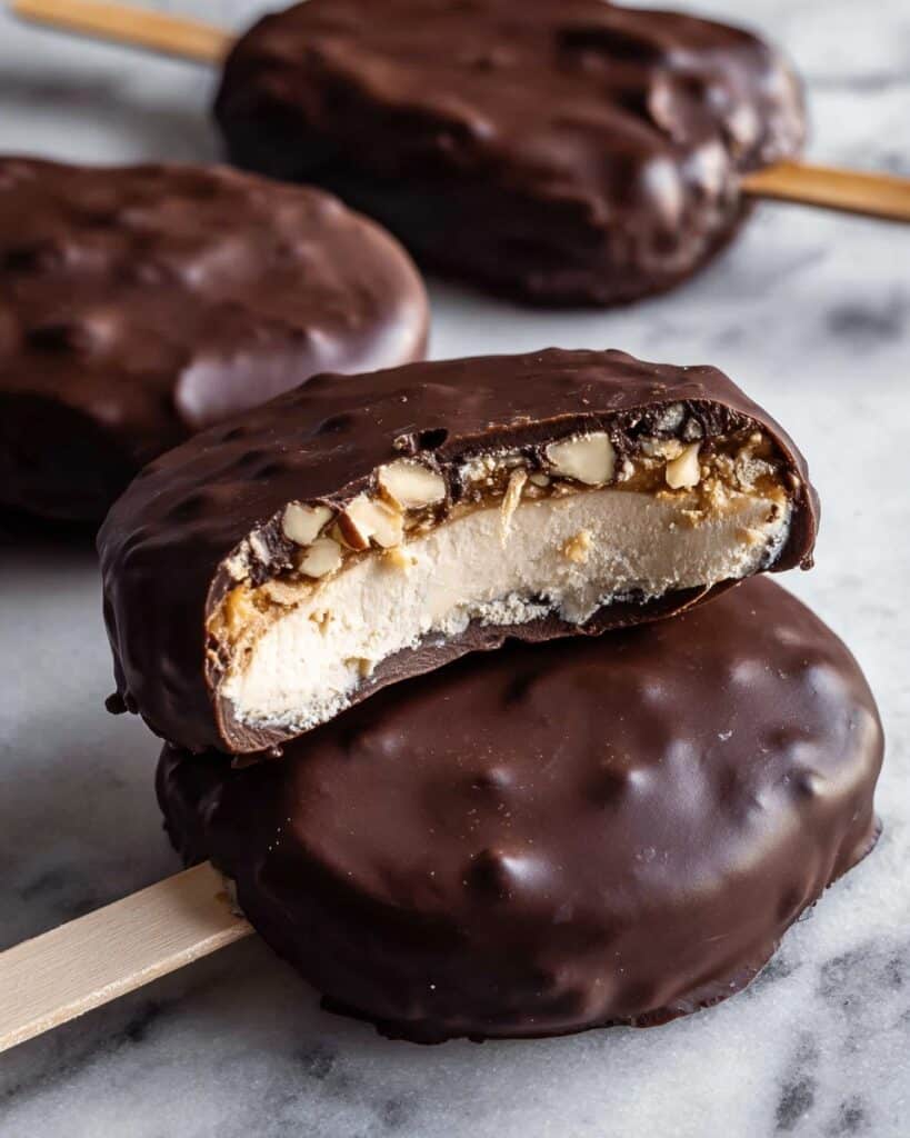 Chocolate Peanut Butter Frozen Greek Yogurt Bars Recipe