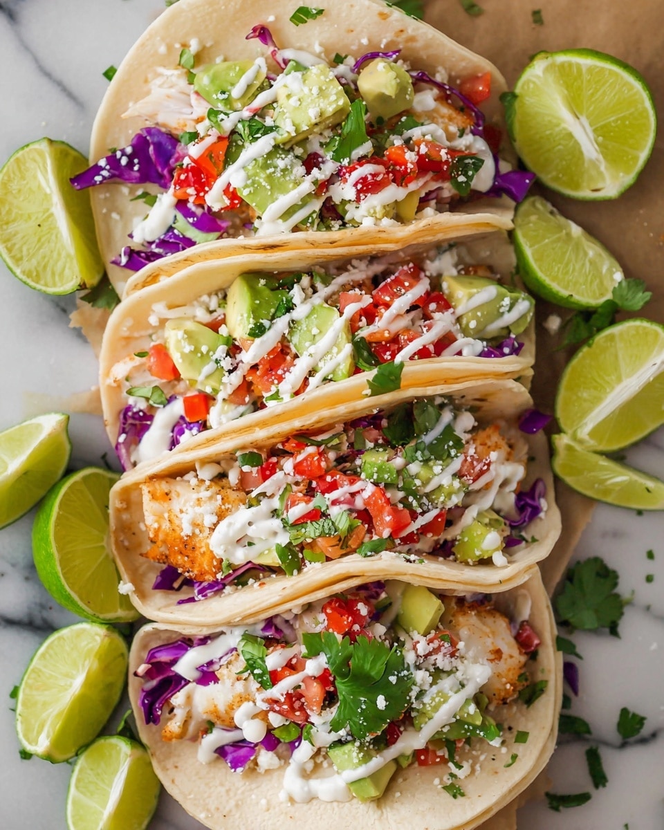 Fish Tacos with Homemade Taco Sauce Recipe