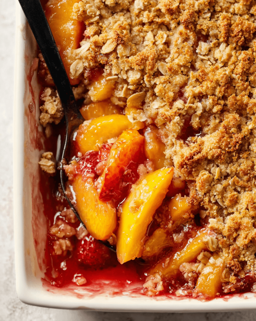 Strawberry Peach Crisp Recipe