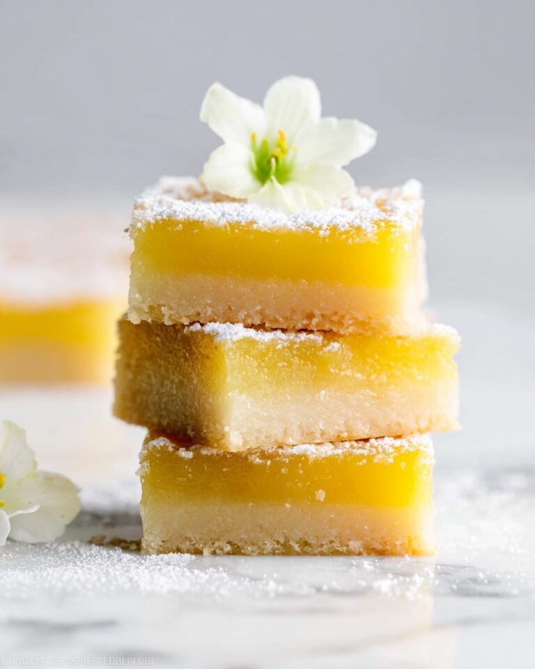 Classic Lemon Bars with Buttery Shortbread Crust Recipe