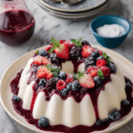 Coconut Flan with Berry Sauce (Brazilian Manjar Branco) Recipe