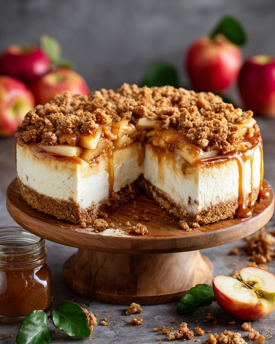 Salted Caramel Apple Pie Cheesecake Recipe