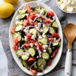 Greek Cucumber Salad with Feta and Lemon Vinaigrette Recipe