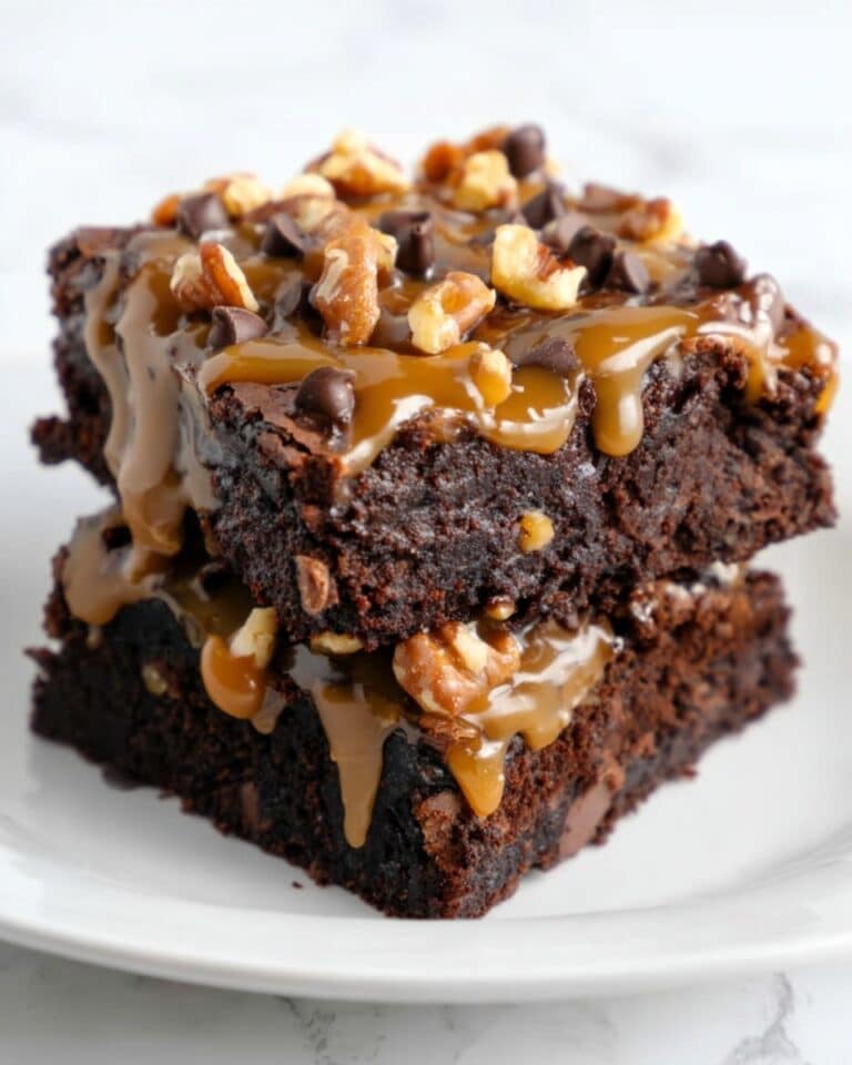 Chocolate Turtle Poke Cake Recipe