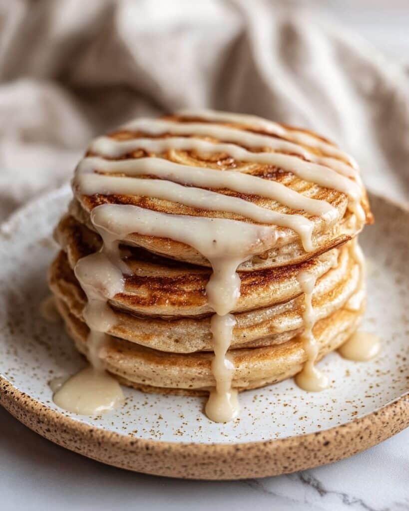 Vegan Cinnamon Roll Pancakes Recipe