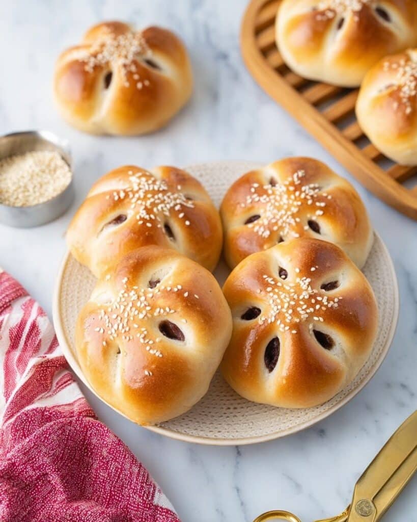 Red Bean Milk Buns Recipe