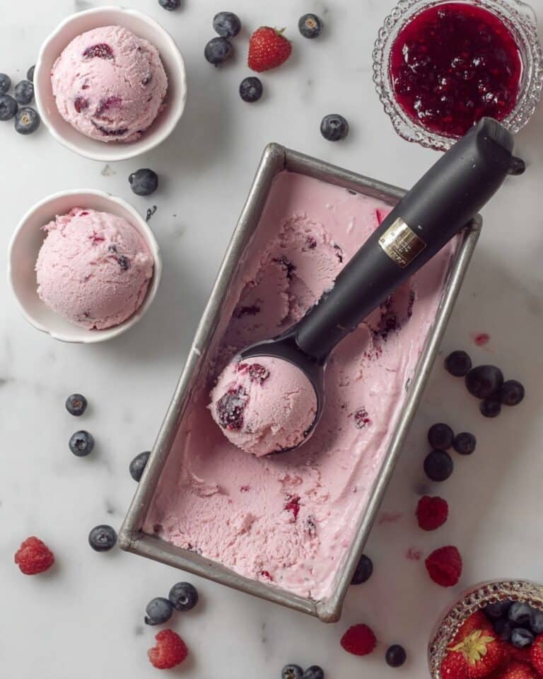 Homemade Berry Frozen Yogurt Recipe