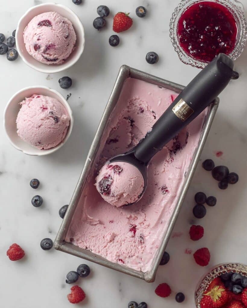 Homemade Berry Frozen Yogurt Recipe