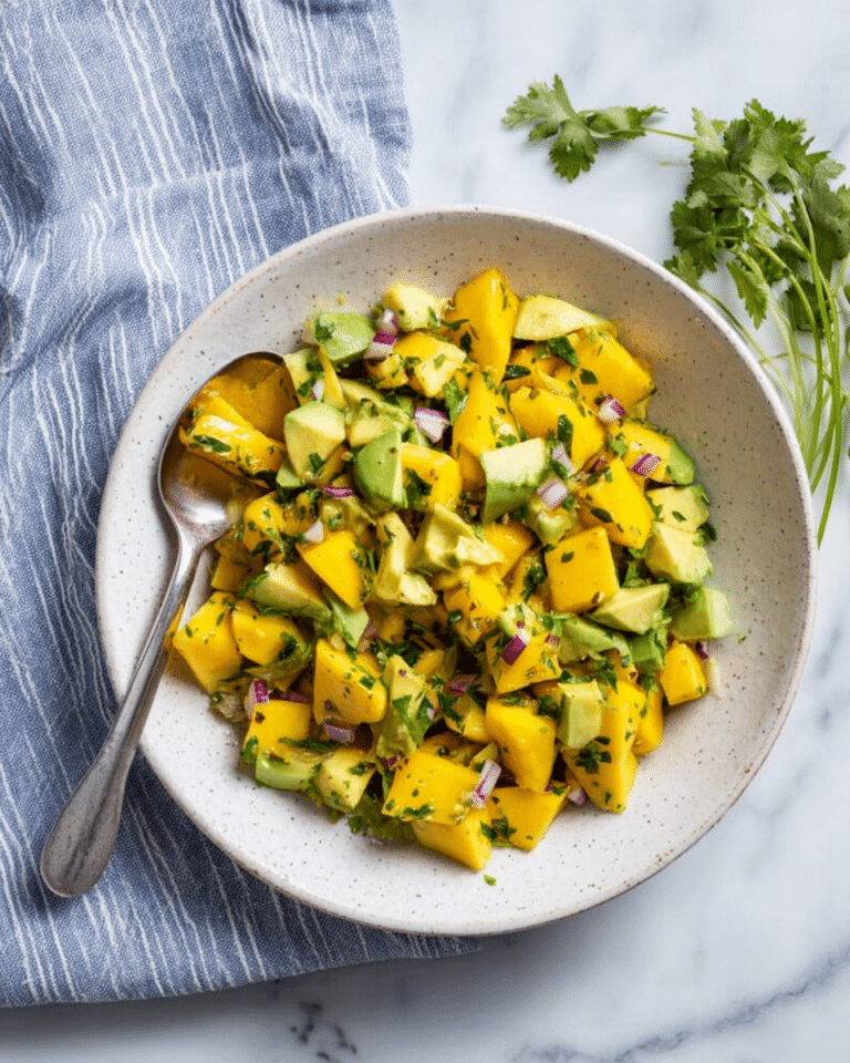 Mango Salad with Avocado and Cilantro Recipe