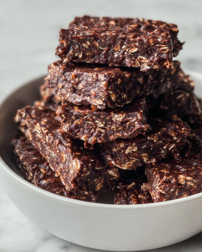 Chocolate Oat Breakfast Bars Recipe