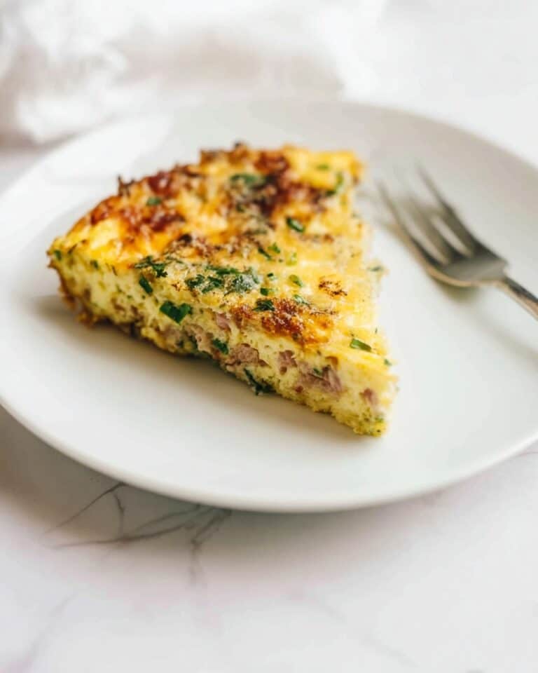 Crustless Tuna Breakfast Quiche Recipe