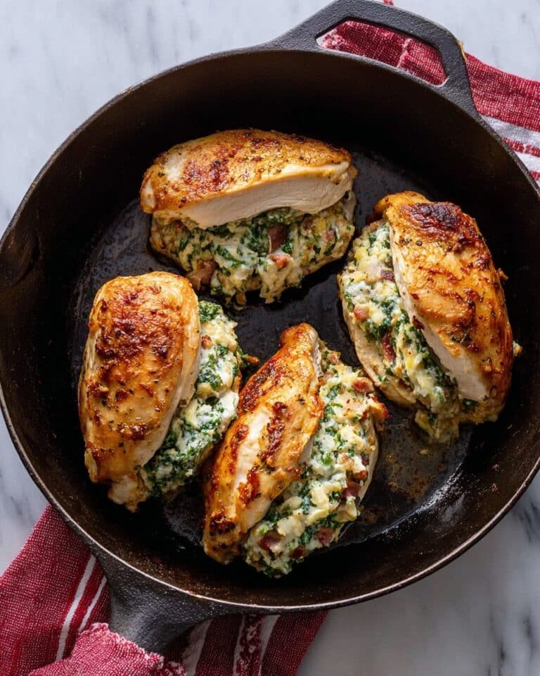 Stuffed Chicken Breast with Cream Cheese, Sun-Dried Tomatoes, and Spinach Recipe