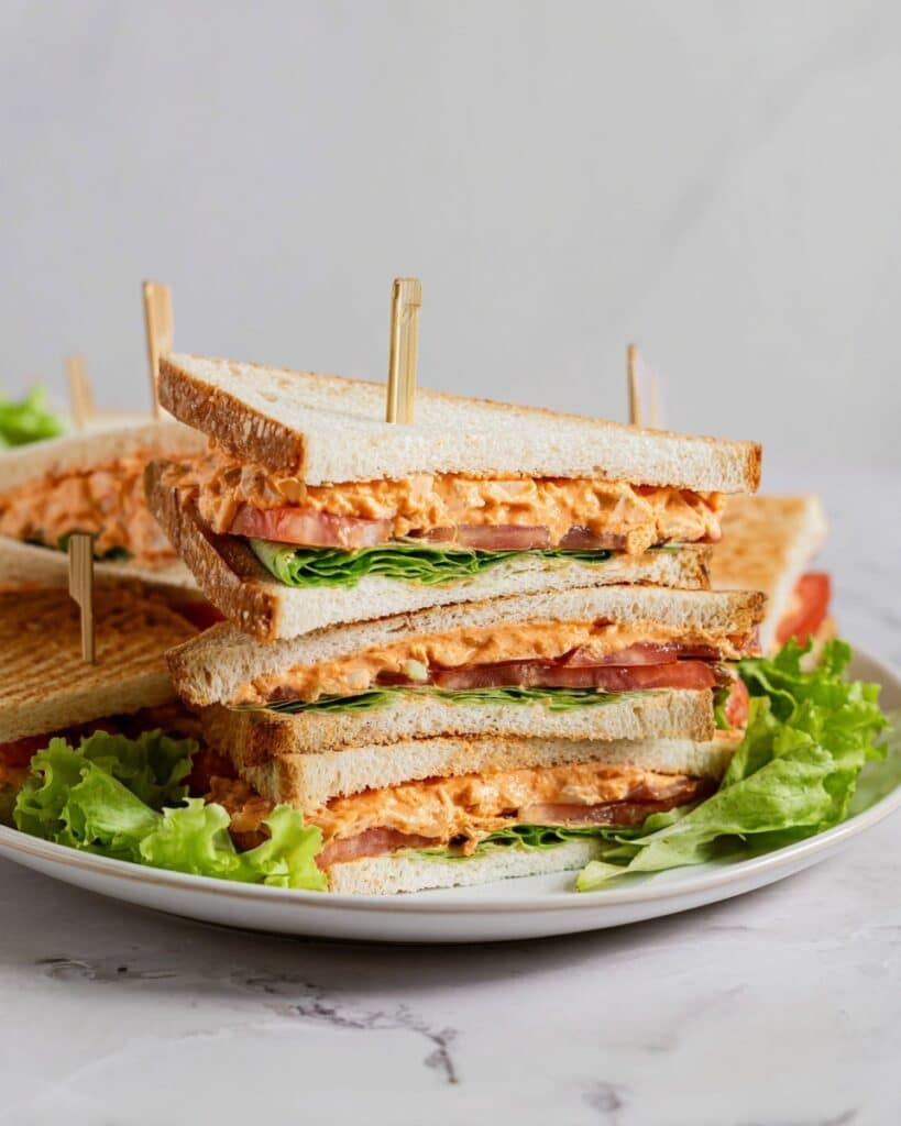 Chicken Tikka Club Sandwiches Recipe