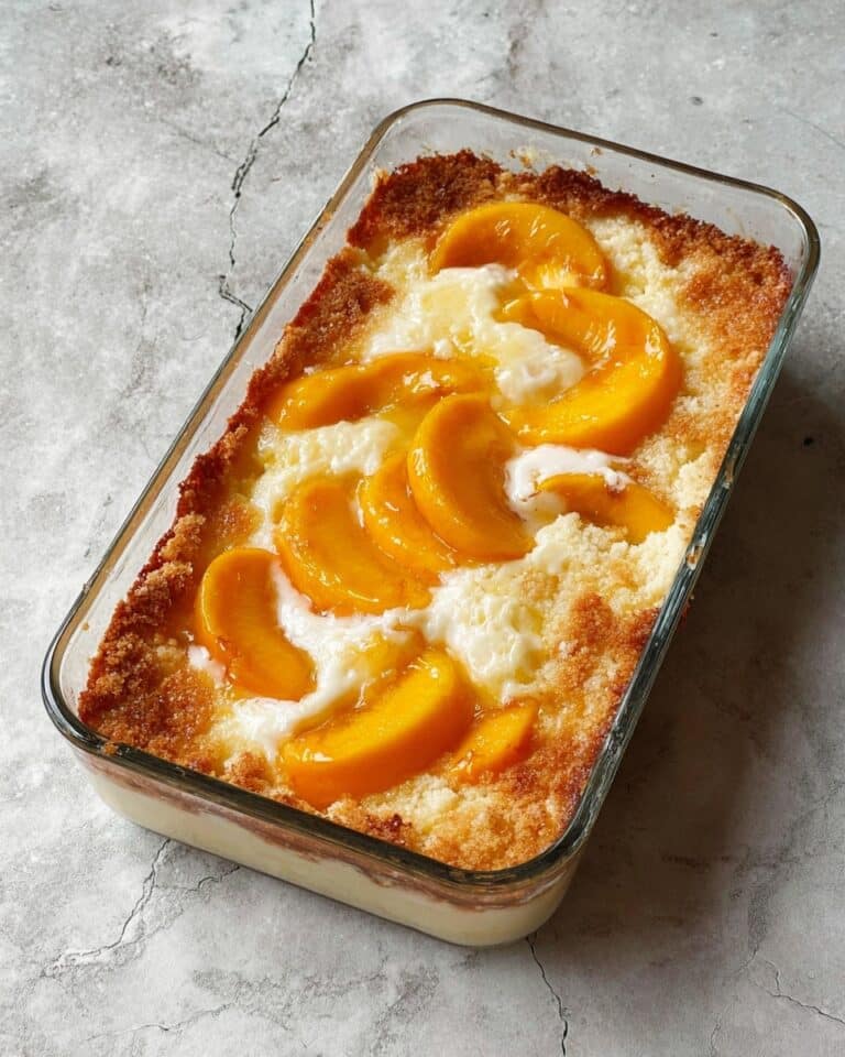 Easy Peach Cobbler with Canned Peaches Recipe