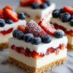 No-Bake Flag Cheesecake Bars: A Festive Treat Recipe