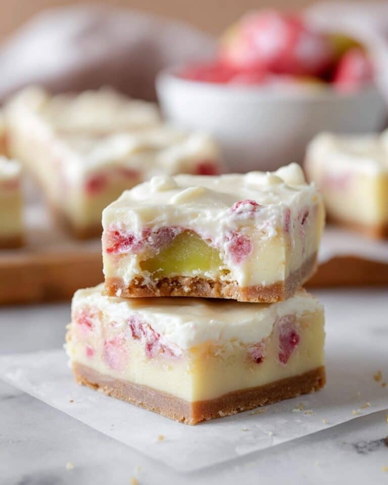 Rhubarb Custard Bars Recipe
