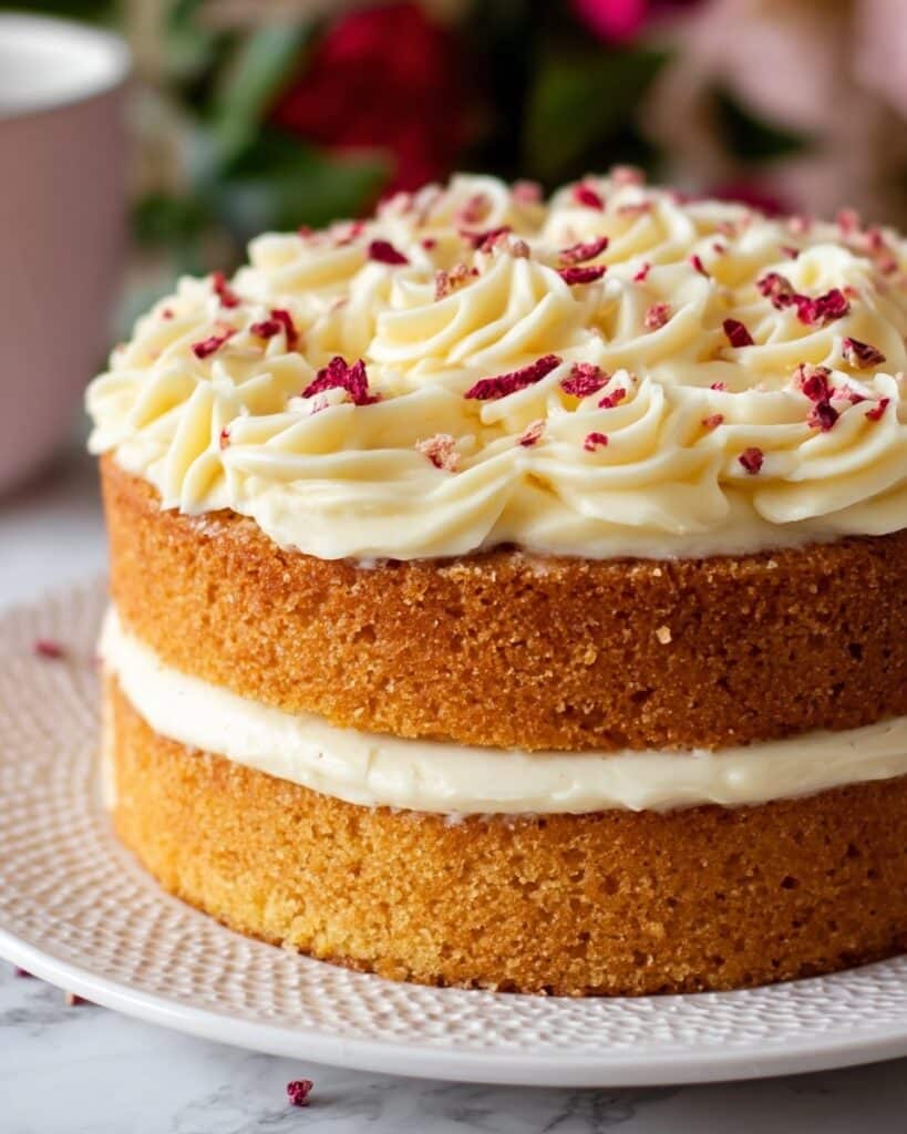 White Chocolate Cake with White Chocolate Buttercream Recipe